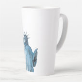 Standbeeld van vrijheid latte mok (Rechterhoek)
