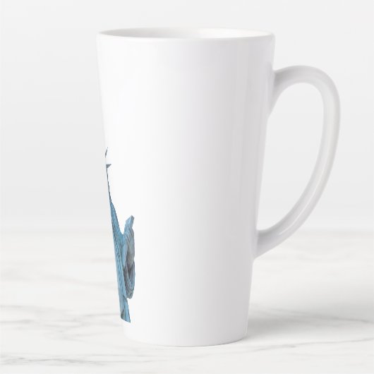 Standbeeld van vrijheid latte mok (Rechts)