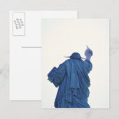 Standbeeld van Vrijheid, New York, de V.S. rf) Briefkaart (Voorkant / Achterkant)