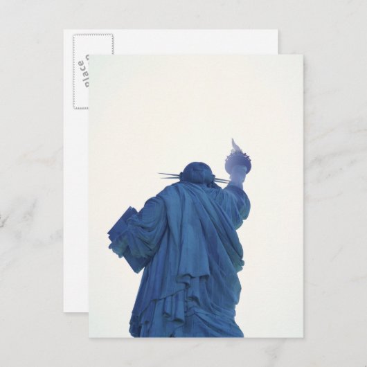 Standbeeld van Vrijheid, New York, de V.S. rf) Briefkaart (Voorkant / Achterkant)