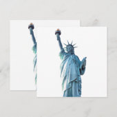 Standbeeld van vrijheid  save the date (Voorkant / Achterkant)