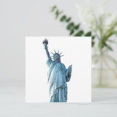 Standbeeld van vrijheid  save the date (Staand voorkant)