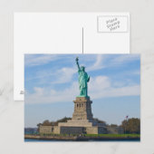 standbeeld van vrijheidsbriefkaart briefkaart (Voorkant / Achterkant)