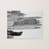 standbeeld van Winston Churchill in Londen Legpuzzel (Horizontaal)