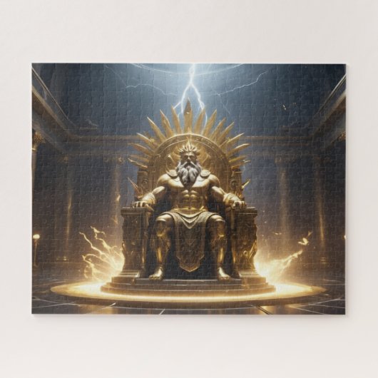 Standbeeld van Zeus in Olympia gezien door Ai Legpuzzel (Horizontaal)