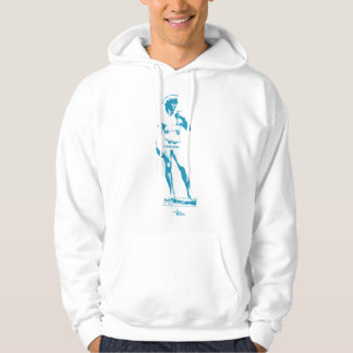 Standbeeld: Zeg het F-woord — Blauwe afdruk Hoodie