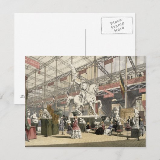 Standbeelden in de sectie van België van Grote Briefkaart (Voorkant / Achterkant)