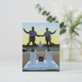 Standbeelden van Washington DC Feestdagenkaart (Staand voorkant)