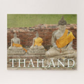 Standbeelden van zittende Boeddha's | Ayutthaya, T Legpuzzel (Horizontaal)