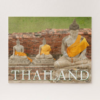 Standbeelden van zittende Boeddha's | Ayutthaya, T Legpuzzel