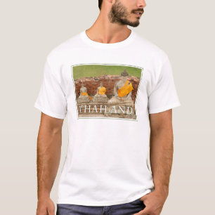 Standbeelden van zittende Boeddha's   Ayutthaya, T T-shirt