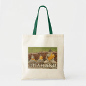 Standbeelden van zittende Boeddha's | Ayutthaya, T Tote Bag (Voorkant)