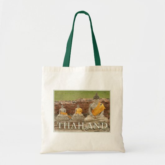 Standbeelden van zittende Boeddha's | Ayutthaya, T Tote Bag (Voorkant)