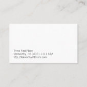 Standby-symbool Visitekaartje (Achterkant)