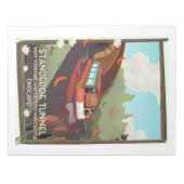 Standedge tunnel UK kanaalreisposter. Notitieblok (Voorkant)