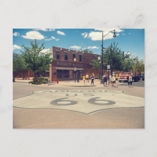 Standin' on a Corner in Winslow Arizona Briefkaart (Voorkant)