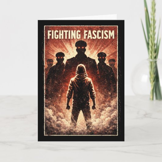 Standing Against the Dark Feestdagen Kaart (Voorkant)