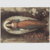 Standing Archway Angel Floral Garden Decoupage Tissuepapier (Voorkant)