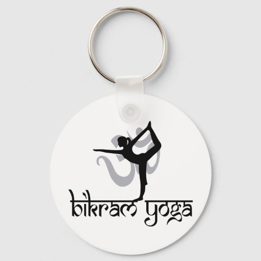 Standing Bow Pulling Pose Bikram Yoga Sleutelhanger (Voorkant)