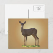 STANDING DEER BRIEFKAART (Voorkant / Achterkant)