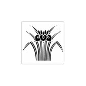 Standing iris / 立ち杜若 rubberstempel (Afrduk)