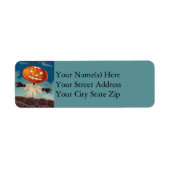 Standing Jack O Lantern Halloween Etiket (Voorkant)