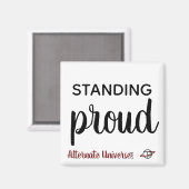 "Standing Proud" magneet (Voorkant / Achterkant)