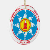 Standing Rock tribe logo Keramisch Ornament (Rechts)