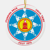 Standing Rock tribe logo Keramisch Ornament (Voorkant)