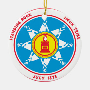 Standing Rock tribe logo Keramisch Ornament