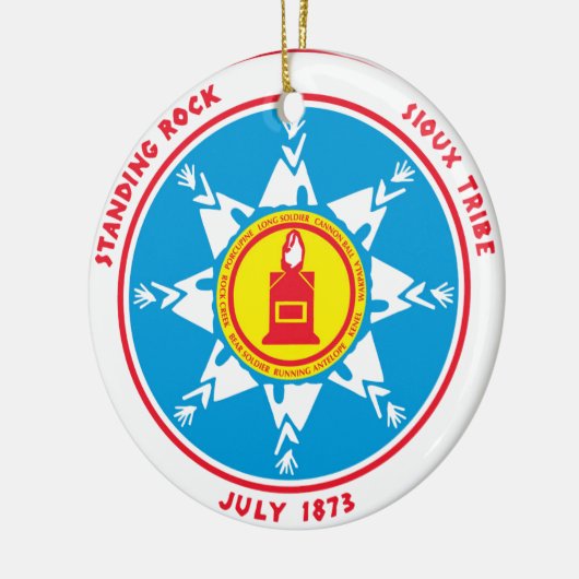 Standing Rock tribe logo Keramisch Ornament (Links)
