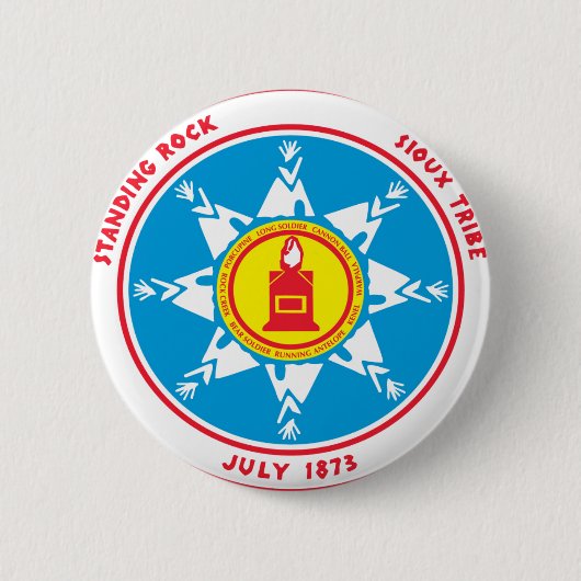 Standing Rock tribe logo Ronde Button 5,7 Cm (Voorkant)