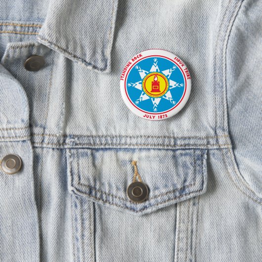 Standing Rock tribe logo Ronde Button 5,7 Cm (In situ)