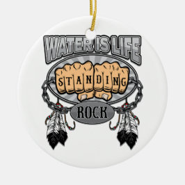 Standing Rock Water is Life Fists Keramisch Ornament