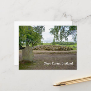 Standing Stone bij Clava Cairns, Schotland Briefkaart