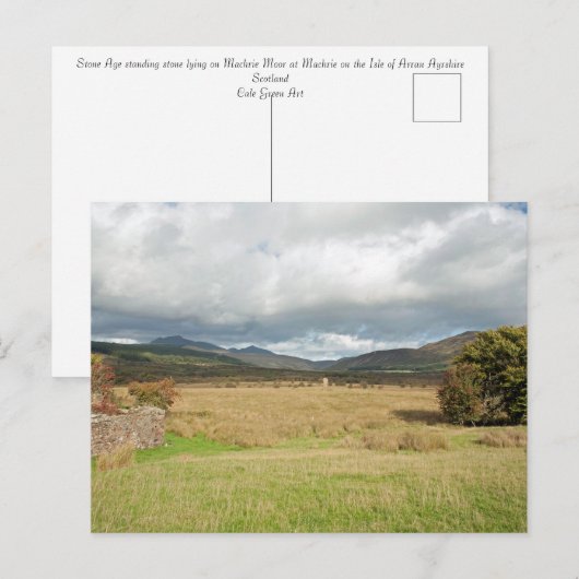 Standing Stone Machrie Moor Briefkaart (Voorkant / Achterkant)