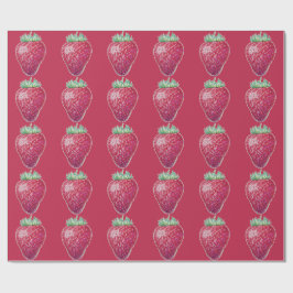 Standing Strawberry Cadeaupapier