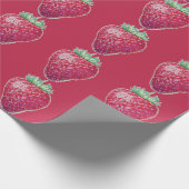 Standing Strawberry Cadeaupapier (Hoek)