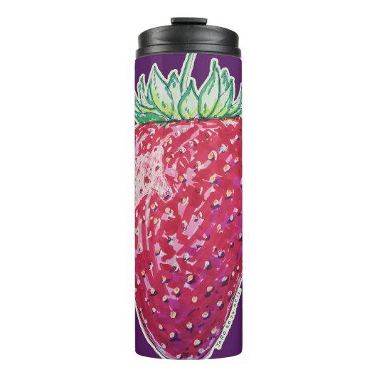 Standing Strawberry Thermosbeker (Voorkant)