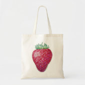 Standing Strawberry Tote Bag (Voorkant)