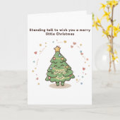 Standing Tall to Wish You a Merry Little Christmas Kaart (Gele Bloem)