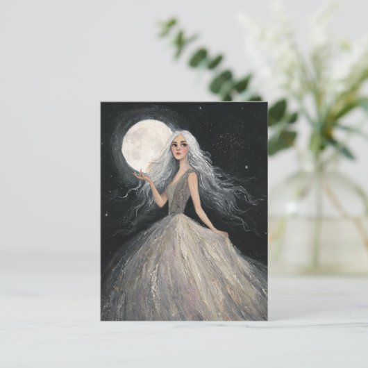 Standing Under the Full Moon Briefkaart (Staand voorkant)