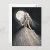 Standing Under the Full Moon Briefkaart (Voorkant / Achterkant)