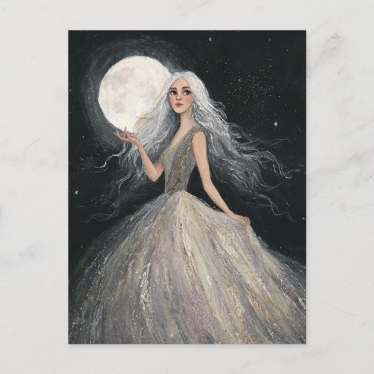 Standing Under the Full Moon Briefkaart (Voorkant)