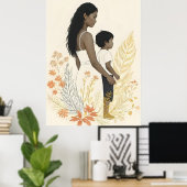 Standing With You – A Mother’s Silent Strength Poster (Thuiskantoor)