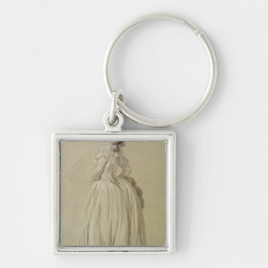 Standing Young Woman Sleutelhanger (Voorkant)
