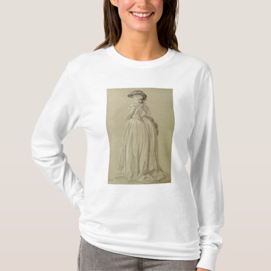 Standing Young Woman T-shirt (Voorkant)