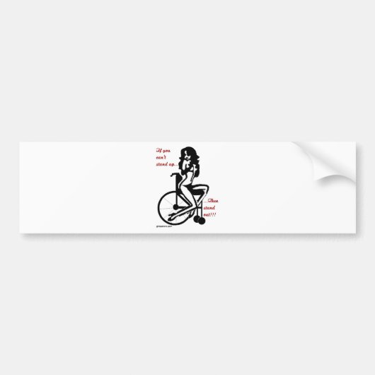 standout bumpersticker (Voorkant)