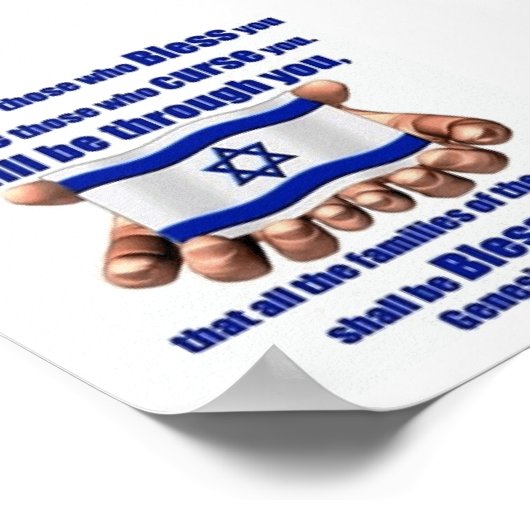 standpunt met Israëlisch Poster (Hoek)