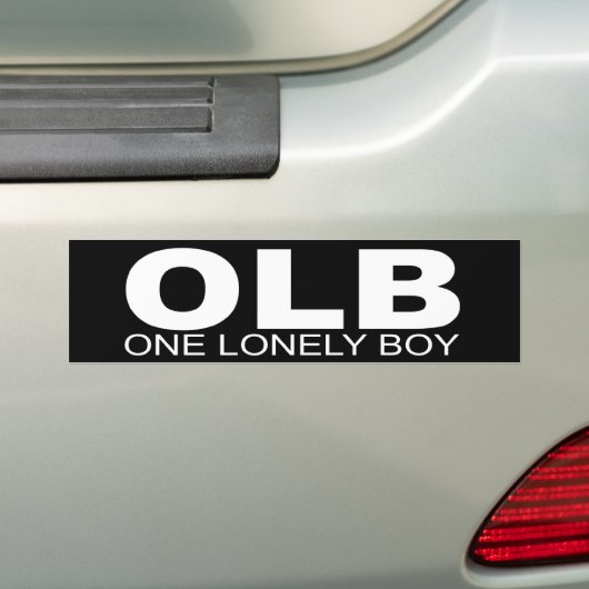 Standpunten - "One Lonely Boy" Bumpersticker (Op auto)